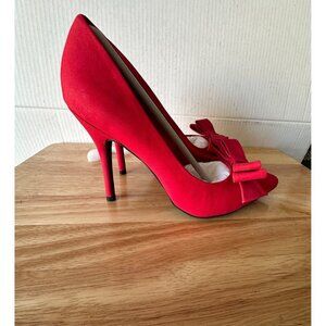 Just Fab Federica Women's Heels Color Red Size 8.5 Eur 39 US EUR 39 UK 6.5 /22